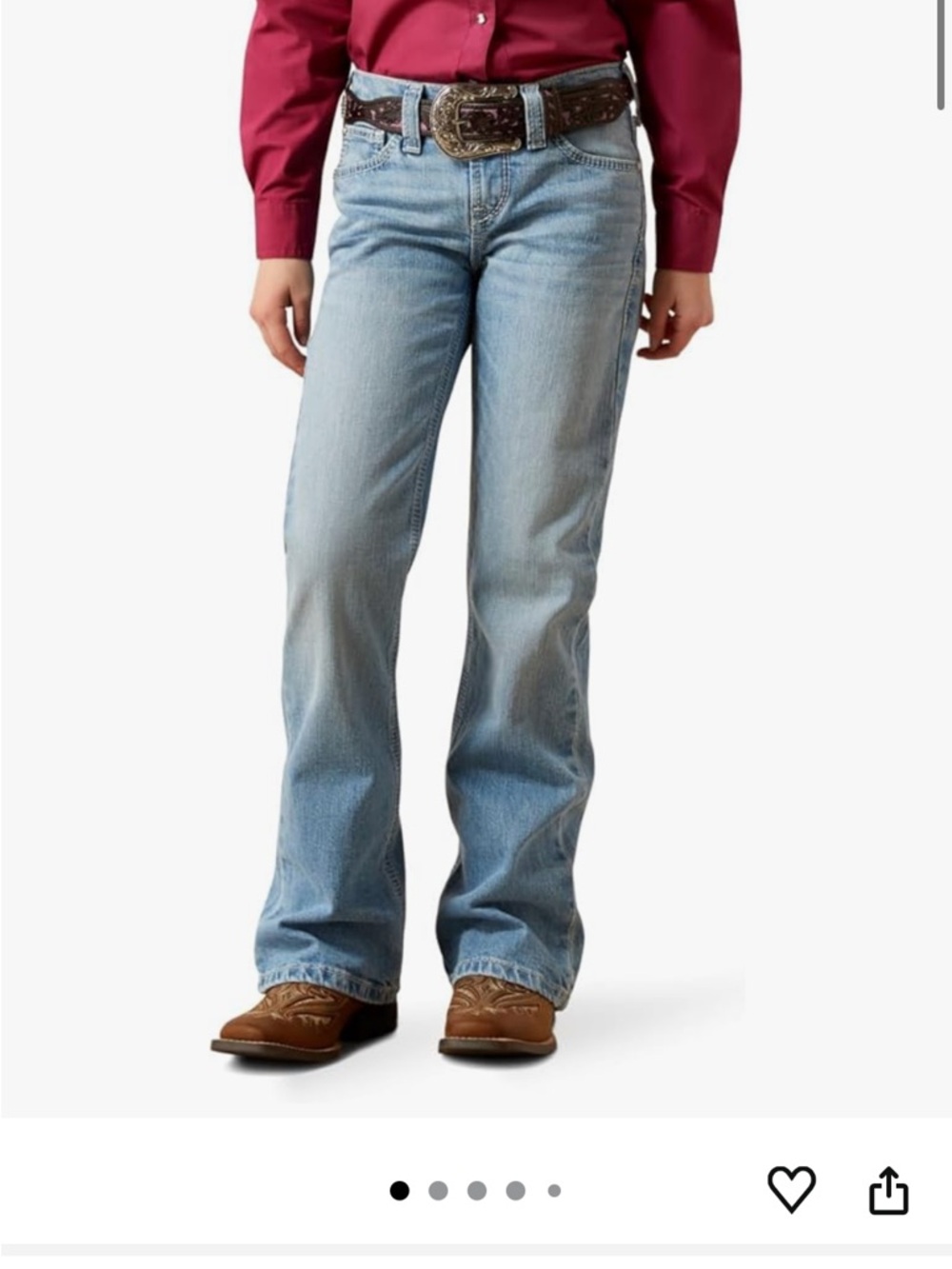 Ariat Light Blue Kids' Bootcut Jeans